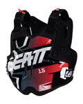 LEATT protector de espalda y pecho - CHEST PROTECTOR TORQUE 1.5 - negro/rojo