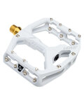 LEATT pedales - CERAMAG ALLMTN 8.0TI FLAT 114X100MM - blanco
