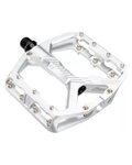 LEATT pedales - ALLMTN 6.0 FLAT WIDE 114X107MM - plateado