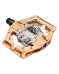 LEATT pedales - GRAVITY 6.0 CLIP-IN - bronce
