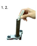 SUPER B impactador con forma de cabeza de erizo - STAR NUT SETTER TB-1130 - gris