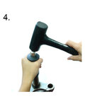 SUPER B impactador con forma de cabeza de erizo - STAR NUT SETTER TB-1130 - gris