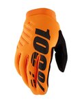 100% SPEEDLAB guantes de dedos largos - BRISKER - naranja/negro