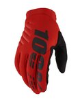 100% SPEEDLAB guantes de dedos largos - BRISKER - rojo
