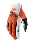 100% SPEEDLAB guantes de dedos largos - CELIUM - naranja/blanco