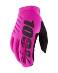 100% SPEEDLAB guantes de dedos largos - BRISKER W - rosa/negro