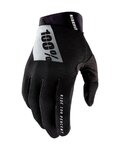 100% SPEEDLAB guantes de dedos largos - RIDEFIT - negro/blanco