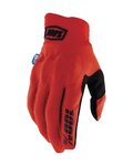 100% SPEEDLAB guantes de dedos largos - COGNITO SMART SHOCK - rojo
