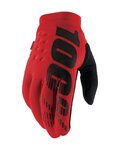 100% SPEEDLAB guantes de dedos largos - BRISKER - rojo