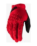 100% SPEEDLAB guantes de dedos largos - GEOMATIC - rojo
