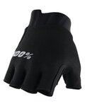 100% SPEEDLAB guantes de dedos cortos - EXCEEDA - negro