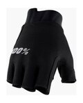 100% SPEEDLAB guantes de dedos cortos - EXCEEDA W - negro