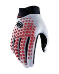100% SPEEDLAB guantes de dedos largos - GEOMATIC - gris/rojo