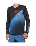 100% SPEEDLAB maillot de verano de manga larga - R-CORE-X - negro/azul