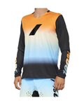 100% SPEEDLAB maillot de verano de manga larga - R-CORE-X LE - azul claro/naranja/negro