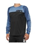 100% SPEEDLAB maillot de verano de manga larga - R-CORE - negro/azul