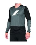 100% SPEEDLAB maillot de verano de manga larga - R-CORE X - gris/negro