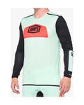100% SPEEDLAB maillot de verano de manga larga - R-CORE X - azul claro/negro