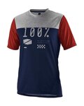 100% SPEEDLAB jersey de manga corta - AIRMATIC - azul/gris/rojo