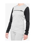 100% SPEEDLAB maillot de verano de manga larga - RIDECAMP W - gris/negro