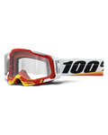 100% SPEEDLAB Gafas - RACECRAFT 2 - blanco/rojo/amarillo/negro