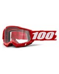 100% SPEEDLAB Gafas - ACCURI 2 - rojo/blanco
