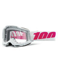 100% SPEEDLAB Gafas - ACCURI 2 - blanco/rosa