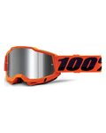 100% SPEEDLAB Gafas - ACCURI 2 - naranja/negro/plateado