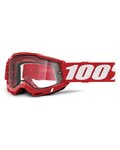 100% SPEEDLAB Gafas - ACCURI 2 ENDURO MTB - rojo/blanco
