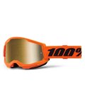100% SPEEDLAB Gafas - STRATA 2 - naranja/negro/dorado