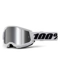 100% SPEEDLAB Gafas - STRATA 2 - blanco/negro/plateado