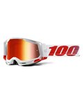 100% SPEEDLAB Gafas - RACECRAFT 2 - blanco/rojo