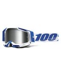 100% SPEEDLAB Gafas - RACECRAFT 2 - blanco/azul/plateado