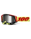100% SPEEDLAB Gafas - RACECRAFT 2 - amarillo/rojo/plateado