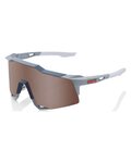 100% SPEEDLAB Gafas - SPEEDCRAFT - gris/blanco/plateado