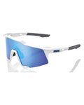 100% SPEEDLAB Gafas - SPEEDCRAFT - blanco/gris/azul