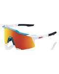 100% SPEEDLAB Gafas - SPEEDCRAFT - BORA-HANSGROHE TEAM - blanco/azul/rojo