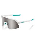 100% SPEEDLAB Gafas - SPEEDCRAFT BORA-HANSGROHE TEAM - blanco/plateado