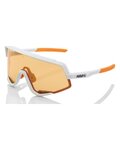 100% SPEEDLAB Gafas - GLENDALE - blanco/naranja
