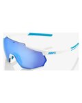 100% SPEEDLAB Gafas - RACETRAP - MOVISTAR TEAM - blanco/azul