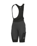 ALÉ pantalones cortos de tirantes - GRAVEL STONES CARGO - gris