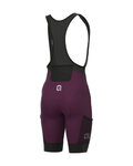 ALÉ pantalones cortos de tirantes - STONES CARGO - púrpura