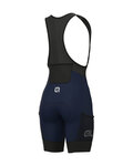 ALÉ pantalones cortos de tirantes - OFF ROAD - GRAVEL STONES CARGO - azul