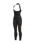 ALÉ pantalones largos con tirantes - R-EV1 FUTURE WARM  - negro/rosa