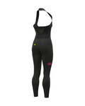 ALÉ pantalones largos con tirantes - R-EV1 FUTURE WARM  - negro/rosa