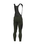 ALÉ pantalones largos con tirantes - OFF ROAD - GRAVEL STONES CARGO - verde