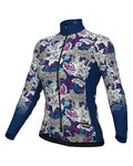 ALÉ maillot de invierno de manga larga - HIBISCUS PR-R - azul/blanco