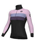 ALÉ maillot de invierno de manga larga - CHAOS OFF ROAD - GRAVEL - púrpura/negro