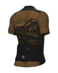 ALÉ jersey de manga corta - MOUNTAIN OFF ROAD - GRAVEL - marrón