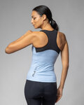 ALÉ maillot sin mangas - COLOR BLOCK PRAGMA - azul claro/negro